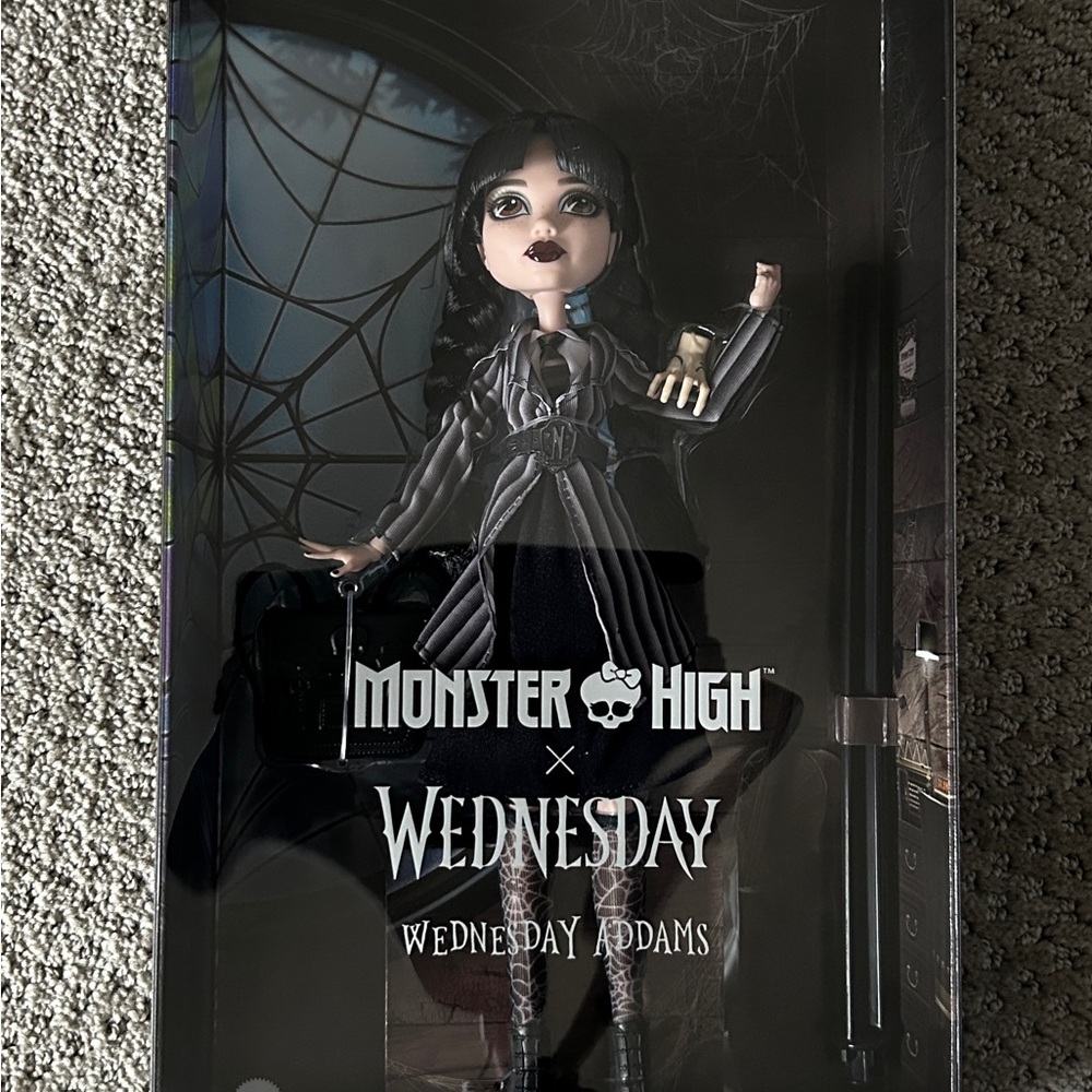 WEDNESDAY ADDAMS MONSTER HIGH X WEDNESDAY DOLL NETFLIX In Hand SHIPS TODAY